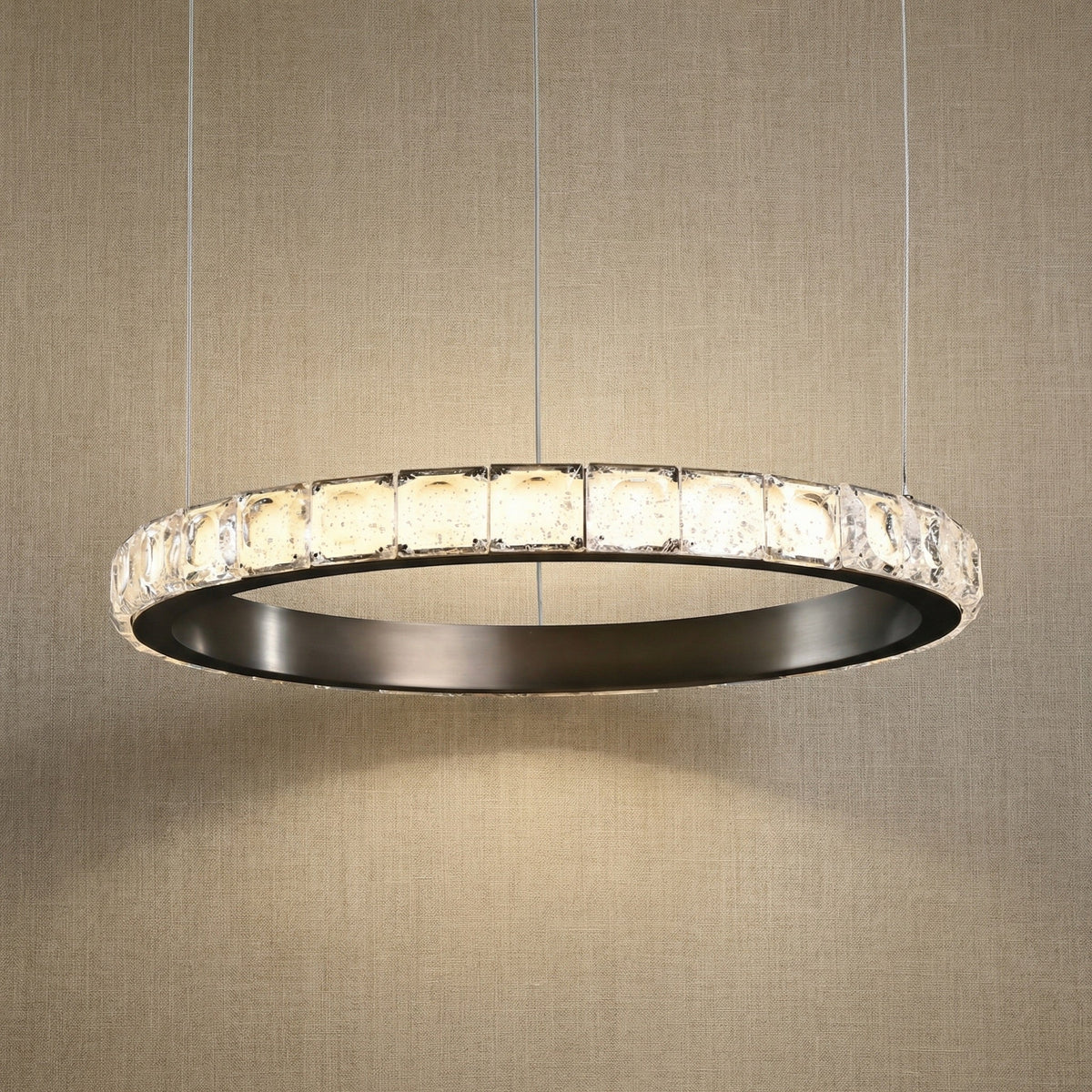 Eveen Single-Ring Crystal Chandelier
