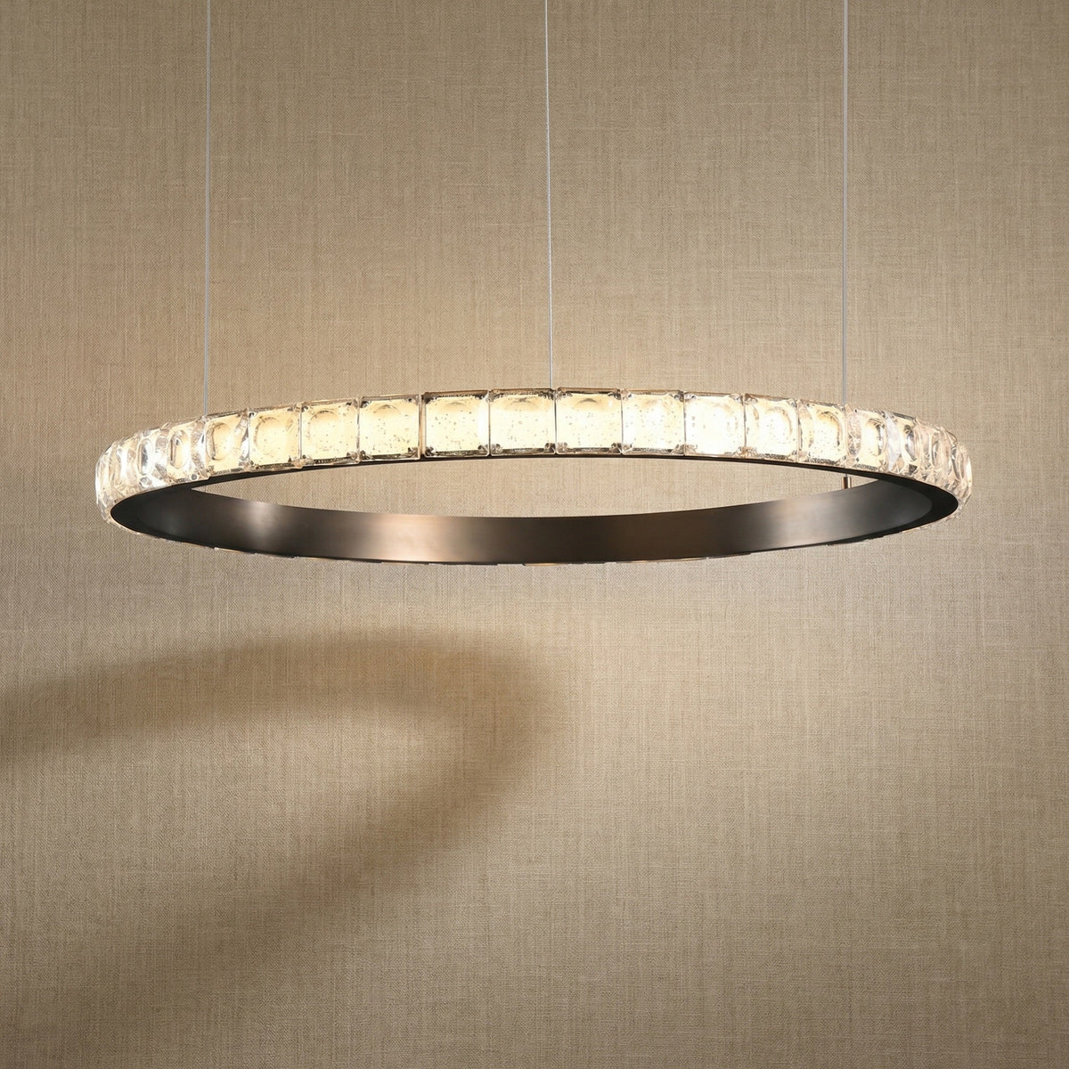 Eveen Single-Ring Crystal Chandelier
