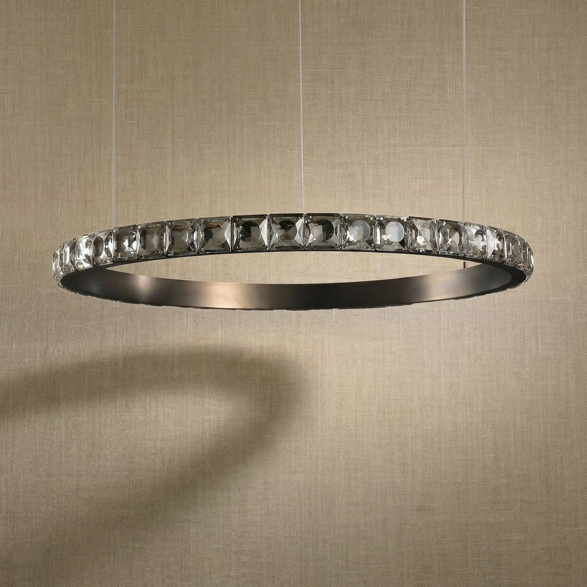 Eveen Single-Ring Crystal Chandelier