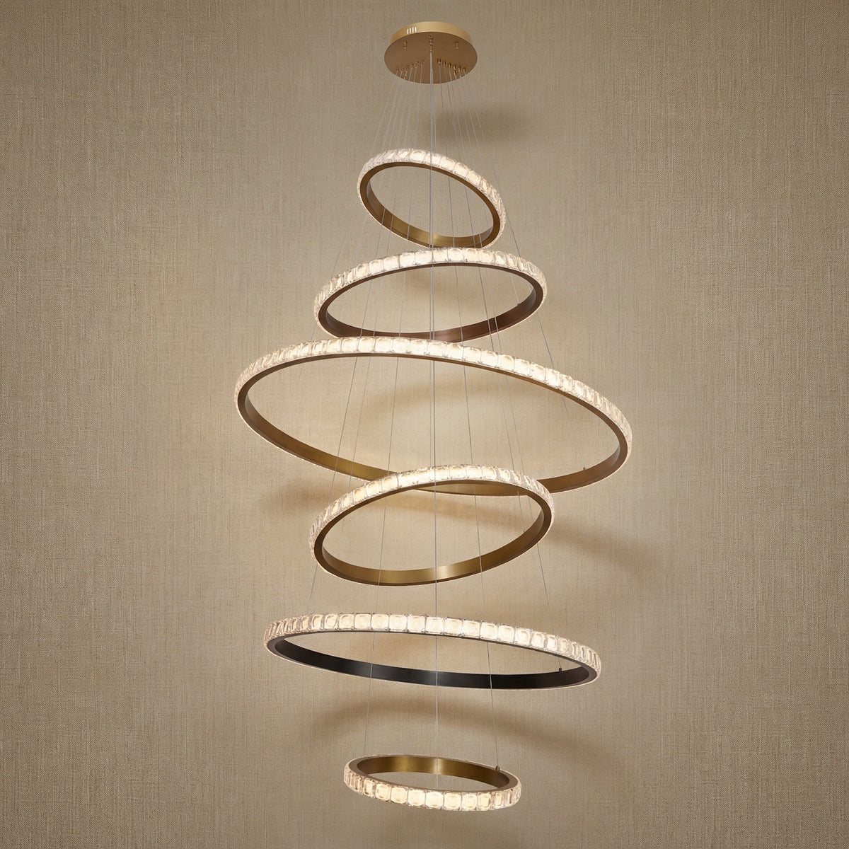 Eveen Crystal Cascading Chandelier