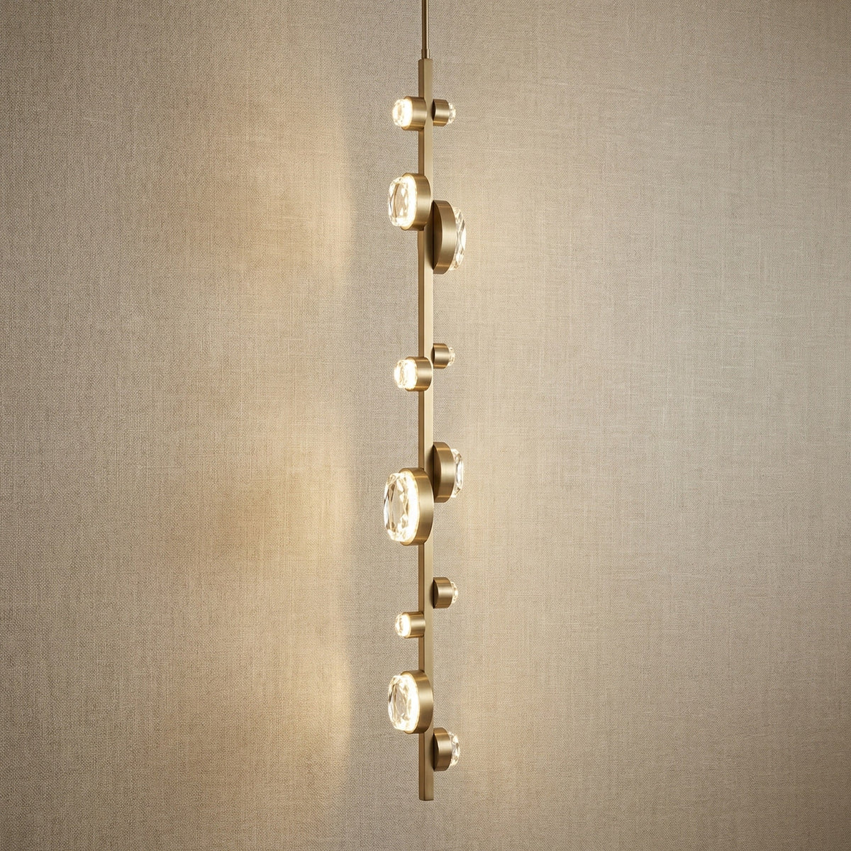 Gween Round Crystal Modern Chandelier