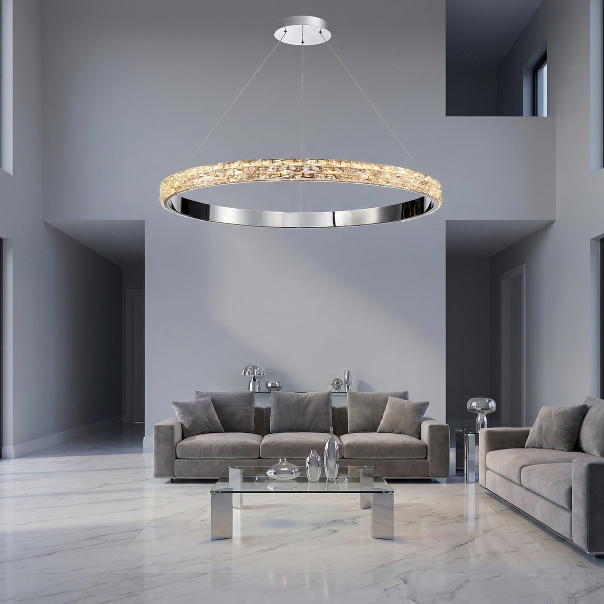 Ariis Ring Crystal Chandelier