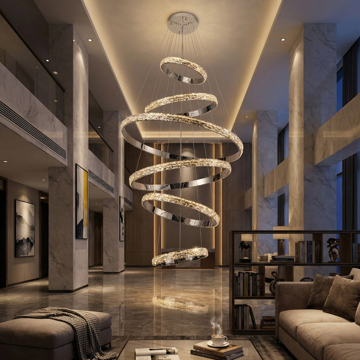 Ariis Ring Crystal Chandelier