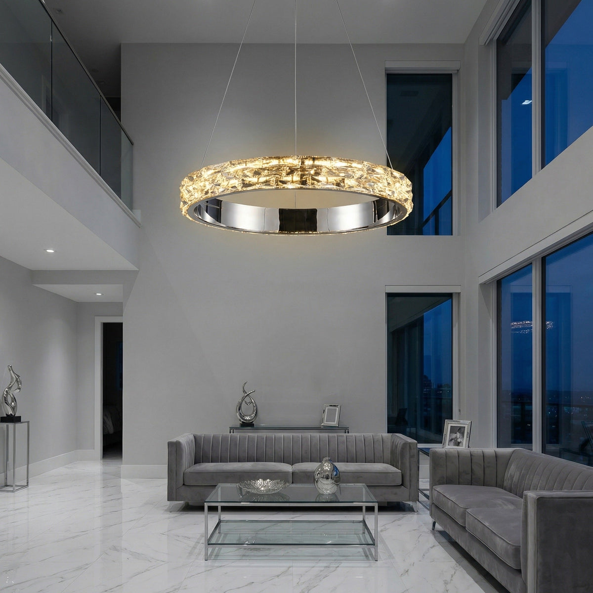 Ariis Ring Crystal Chandelier