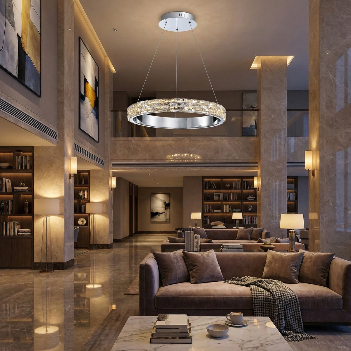 Ariis Ring Crystal Chandelier