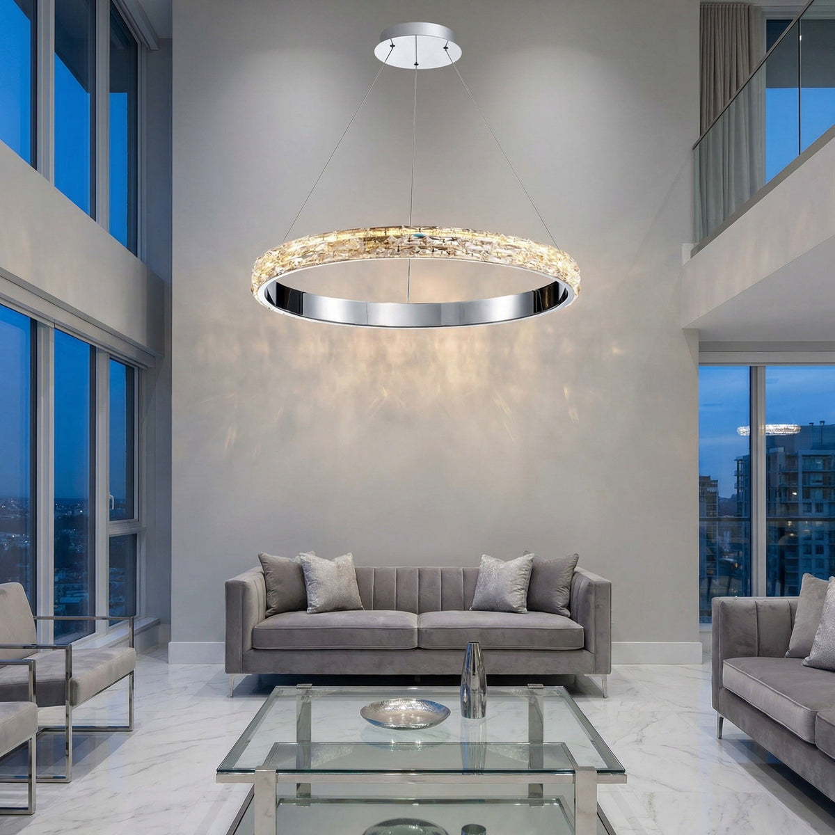 Ariis Ring Crystal Chandelier