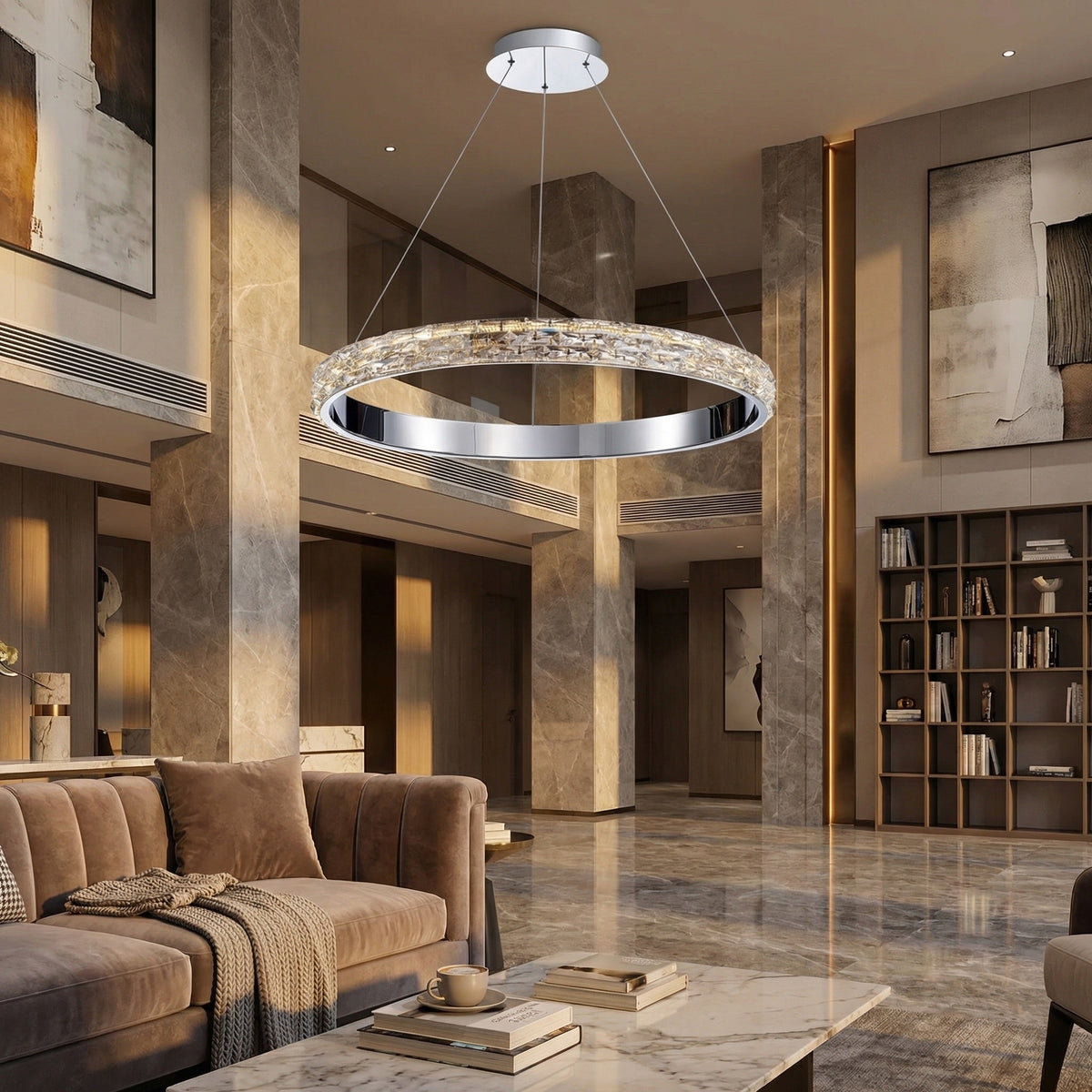 Ariis Ring Crystal Chandelier