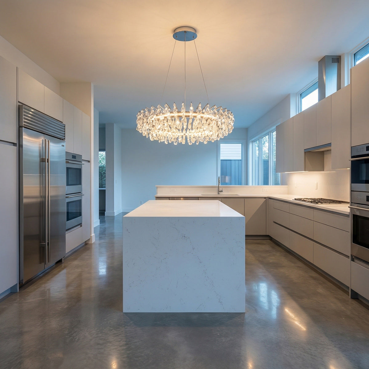 Quenen Round Crystal Chandelier