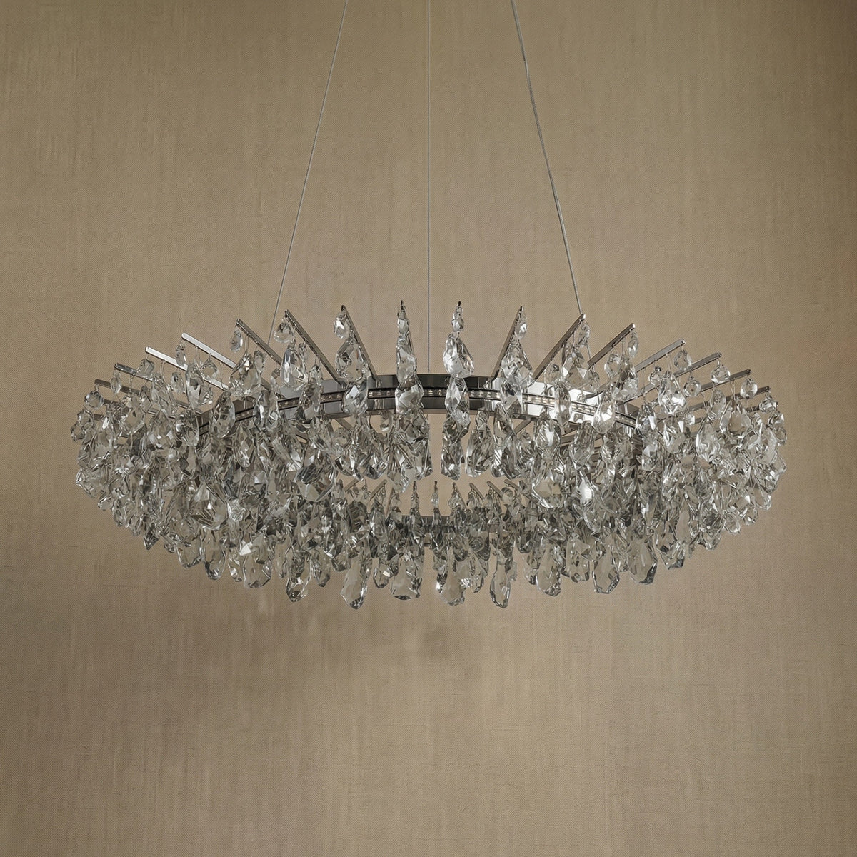 Quenen Round Crystal Chandelier