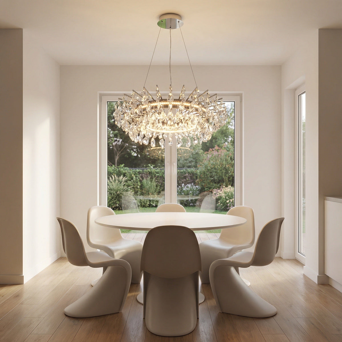 Quenen Round Crystal Chandelier