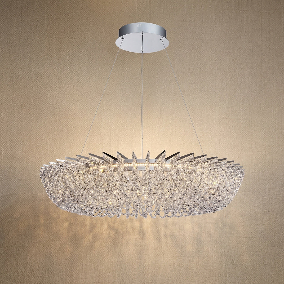 Maris Round Crystal Chandelier