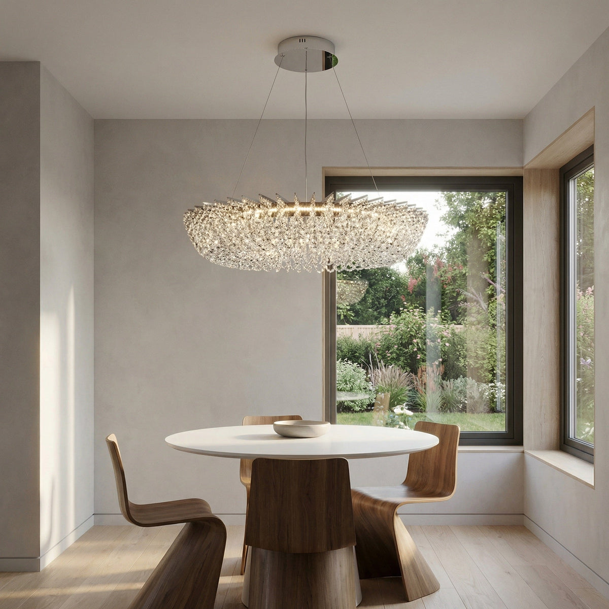 Maris Round Crystal Chandelier