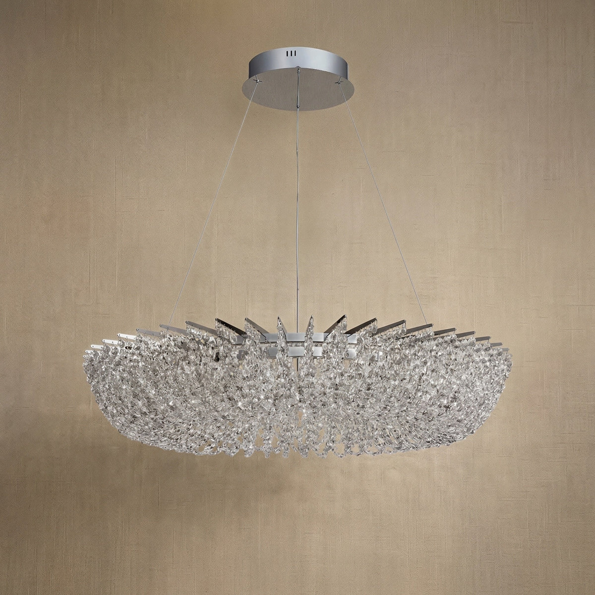 Maris Round Crystal Chandelier