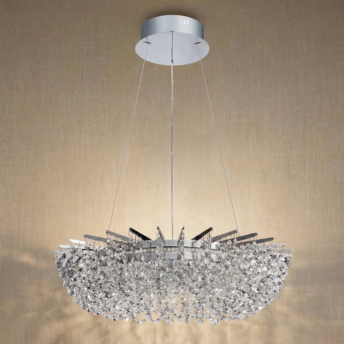 Maris Round Crystal Chandelier