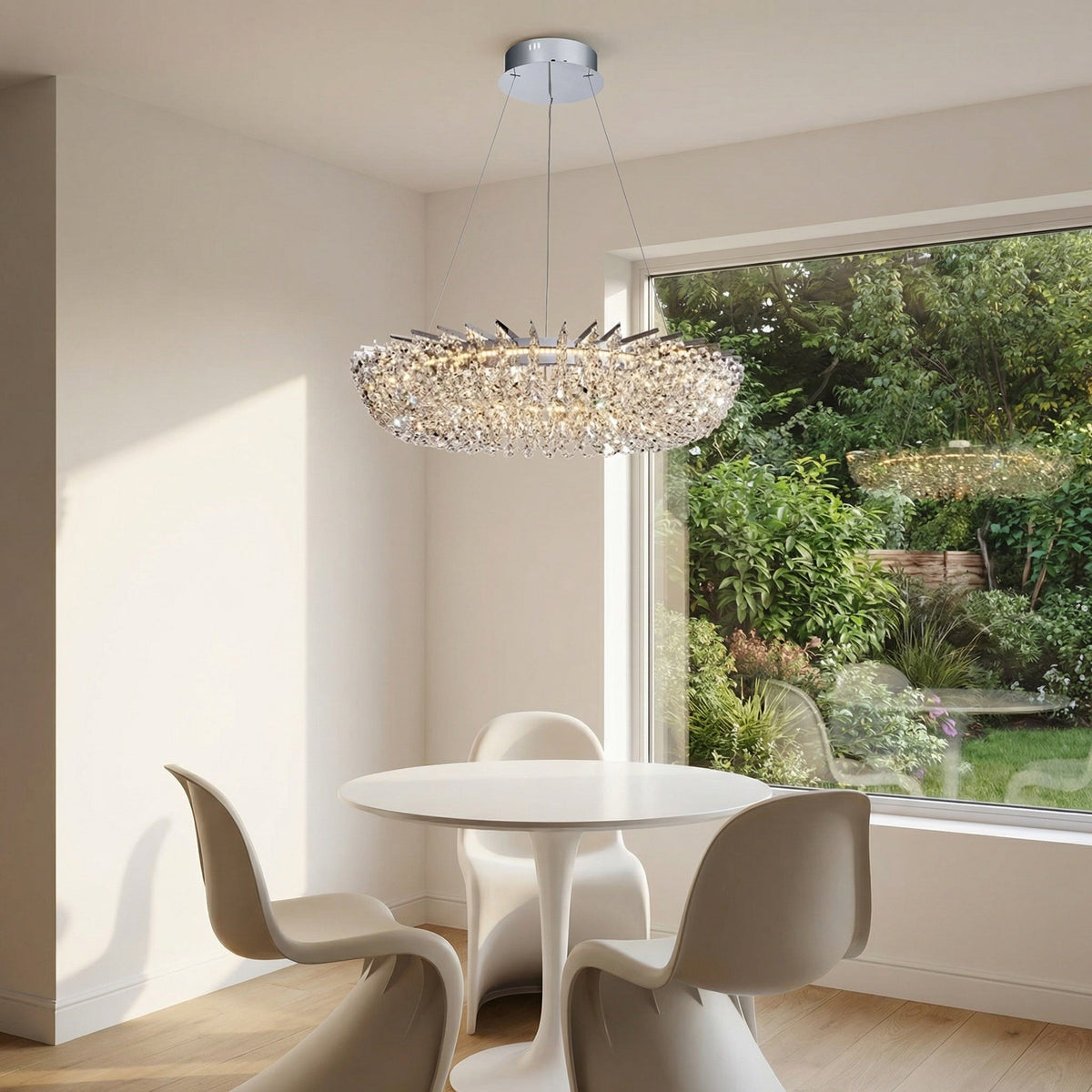 Maris Round Crystal Chandelier