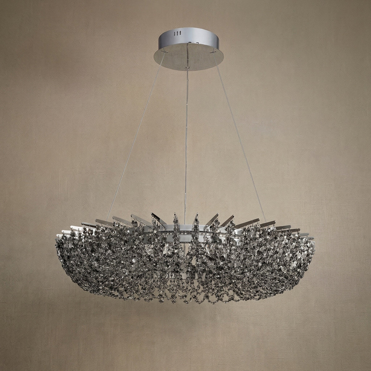 Maris Round Crystal Chandelier