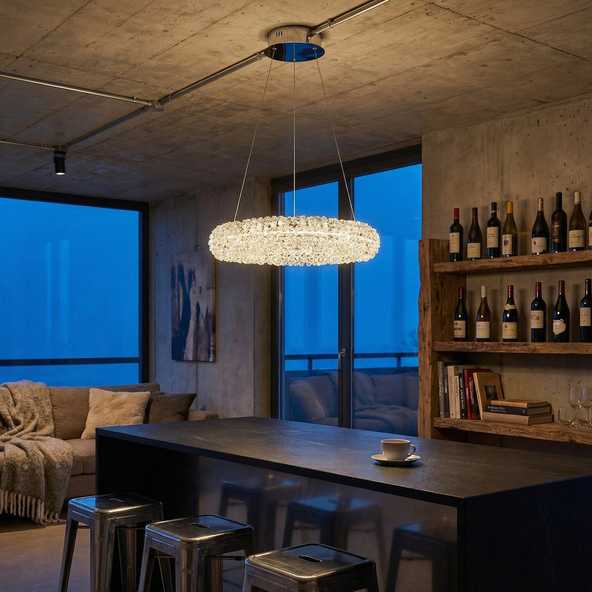 Elmia Crystal Pendant Chandelier