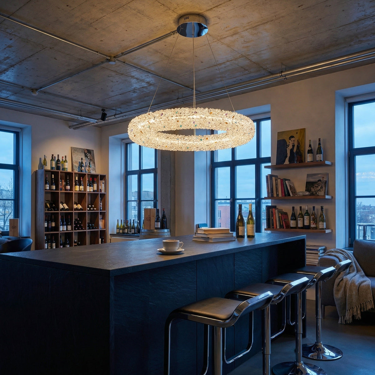 Elmia Crystal Pendant Chandelier