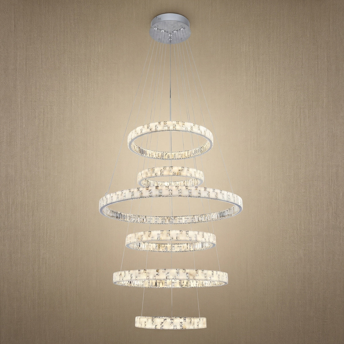 Isaen Crystal Pendant Light 48"