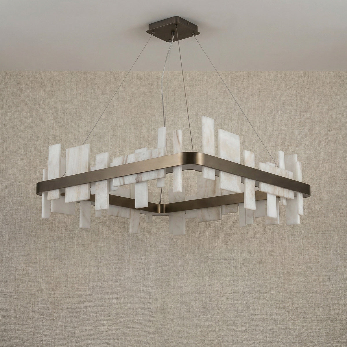 Oraia Natural Stone Chandelier 31"