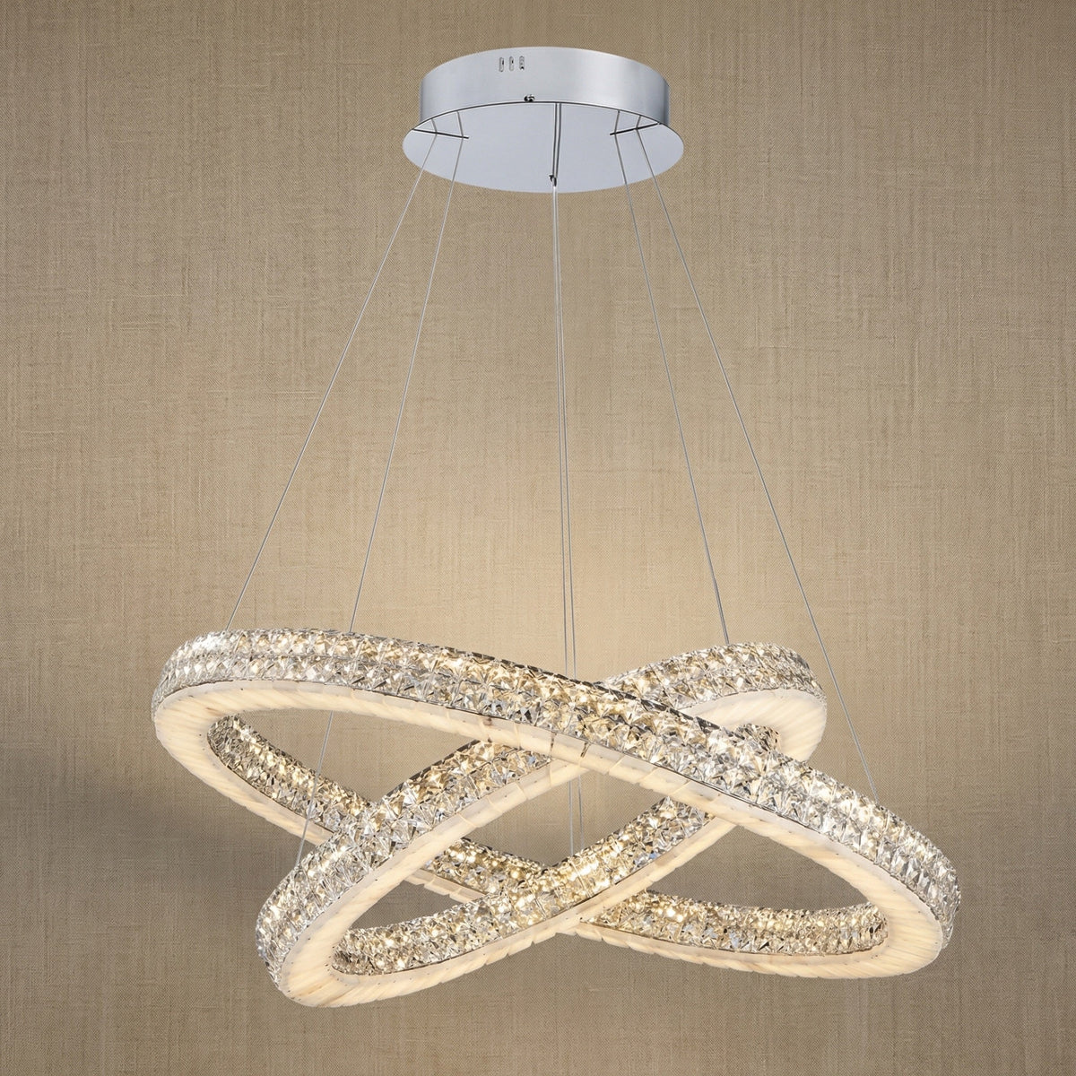 Daeis Alabaster Tiered Chandelier 31"