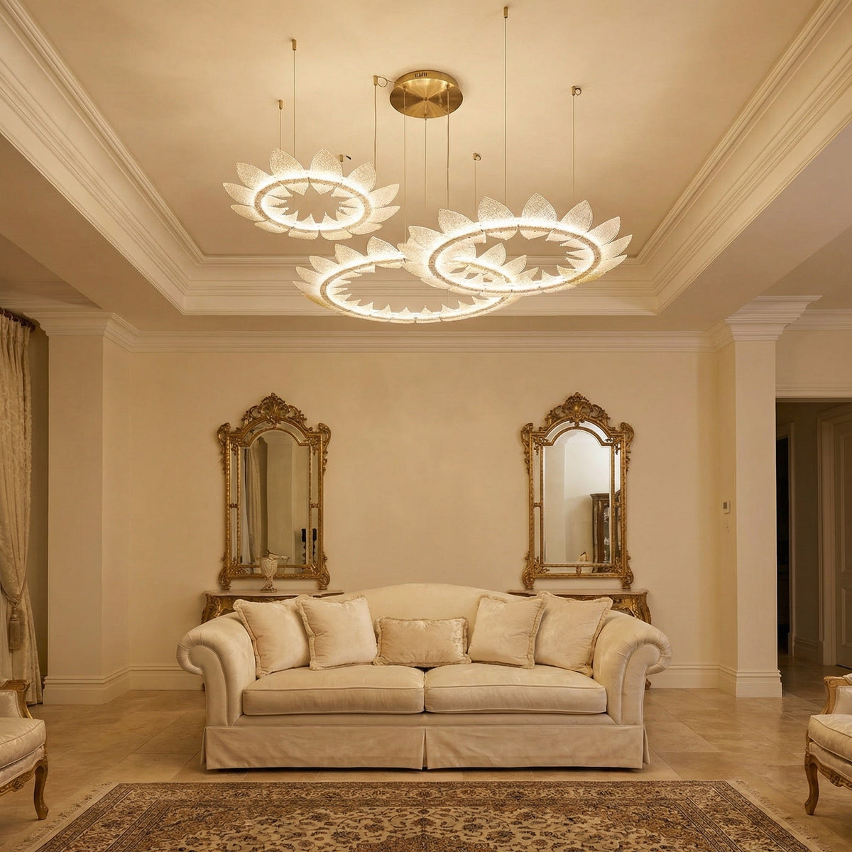 Pelen Modern Chandelier Large Foyer 39"