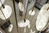 Alabaster Disc Pendant Light