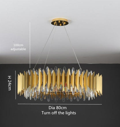 Glacia Halo Crystal Chandelier