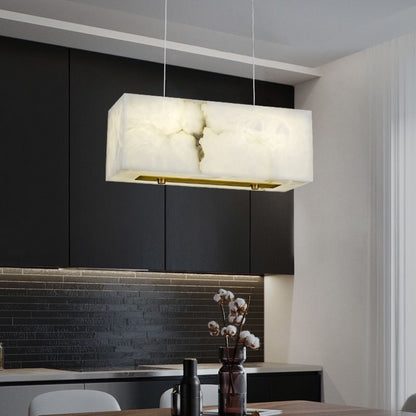 Denise Alabaster Cuboid Dining Room Chandelier,Dining Room Chandelie