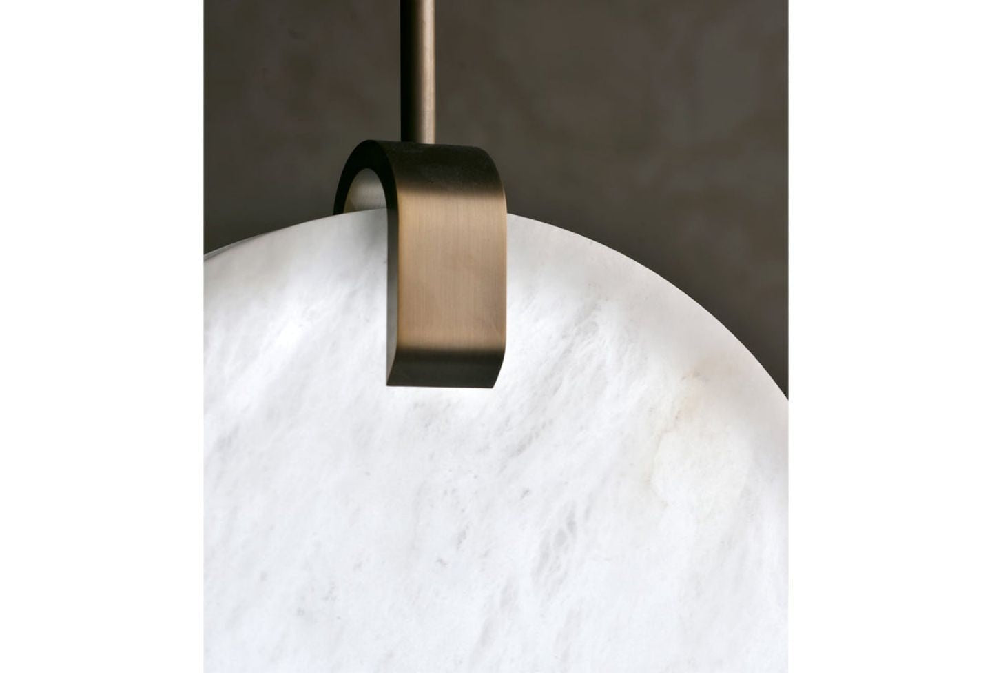 Alabaster Disc Pendant Light