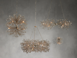 Fiore Crystal Flowers Creative Linear Chandelier 43", 51", 68"