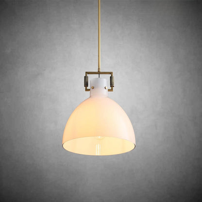 Modulus Milk Glass Cloche Pendant 10"14"18"