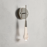 Denise Raindrop Glass Solitaire Wall Sconces For Bedroom