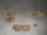 Fiore Crystal Flowers Creative Round Chandelier 8-Light