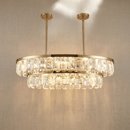 Fenis Linear Crystal Chandelier