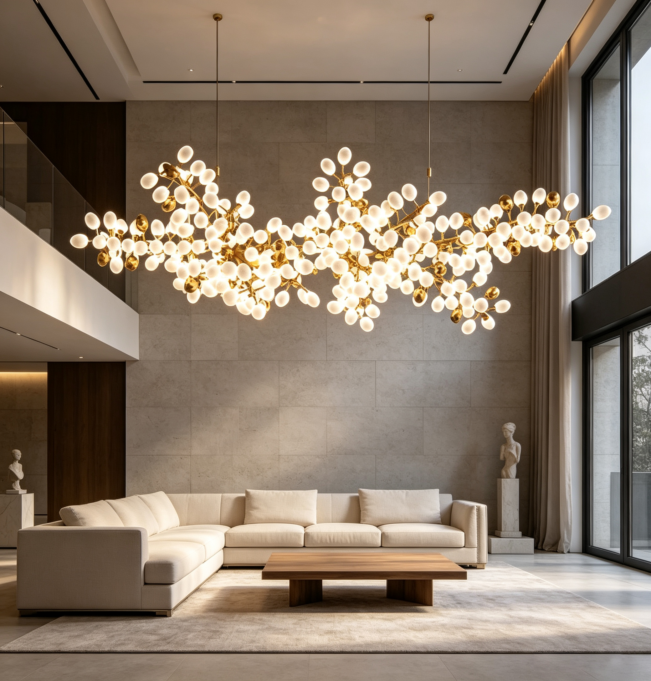 Pretty Grape Linear Chandelier