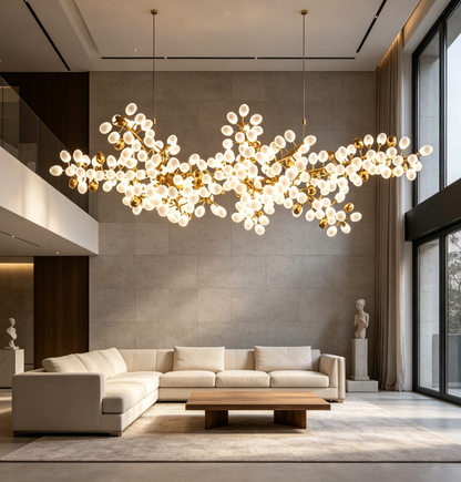Pretty Grape Linear Chandelier