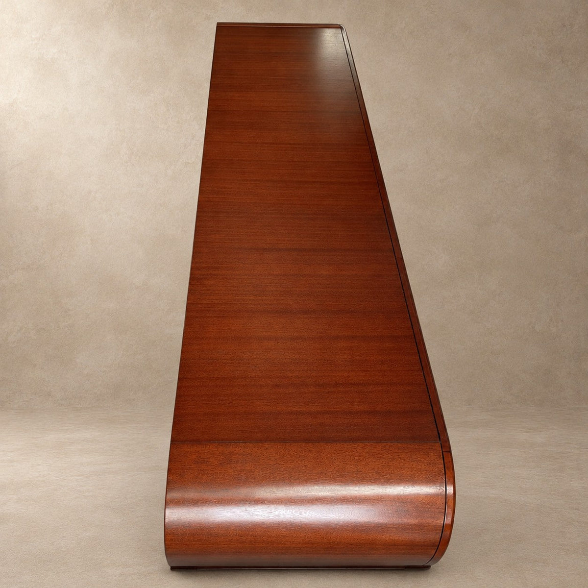 Happyarcadian Vintage Mahogany Wood Storage Sideboard