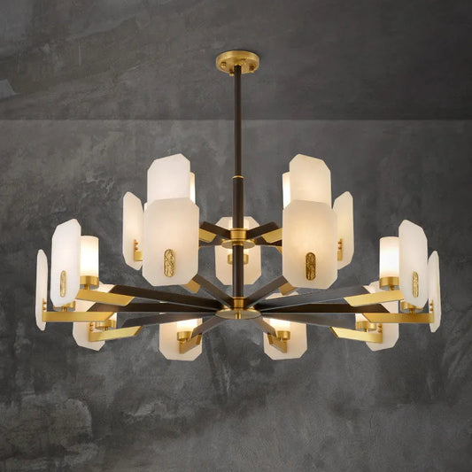 LiLy Marble Round Chandelier