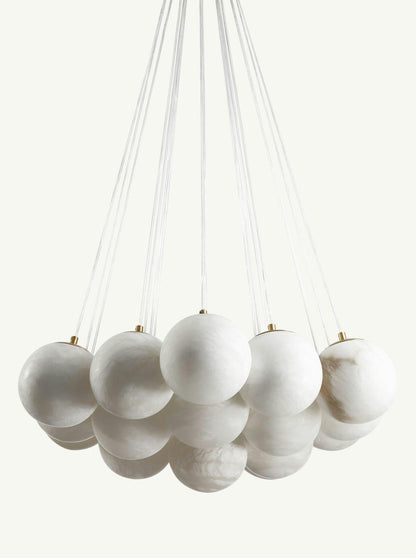 Aspen 19 Chandelier Alabaster - Merlin Lamps
