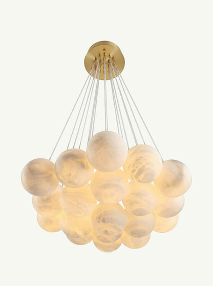 Aspen 19 Chandelier Alabaster - Merlin Lamps