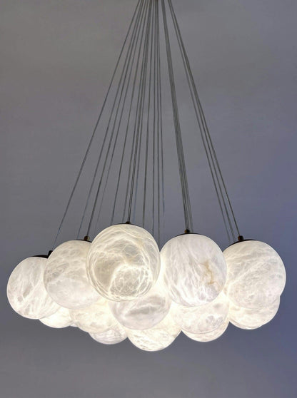 Aspen 19 Chandelier Alabaster - Merlin Lamps