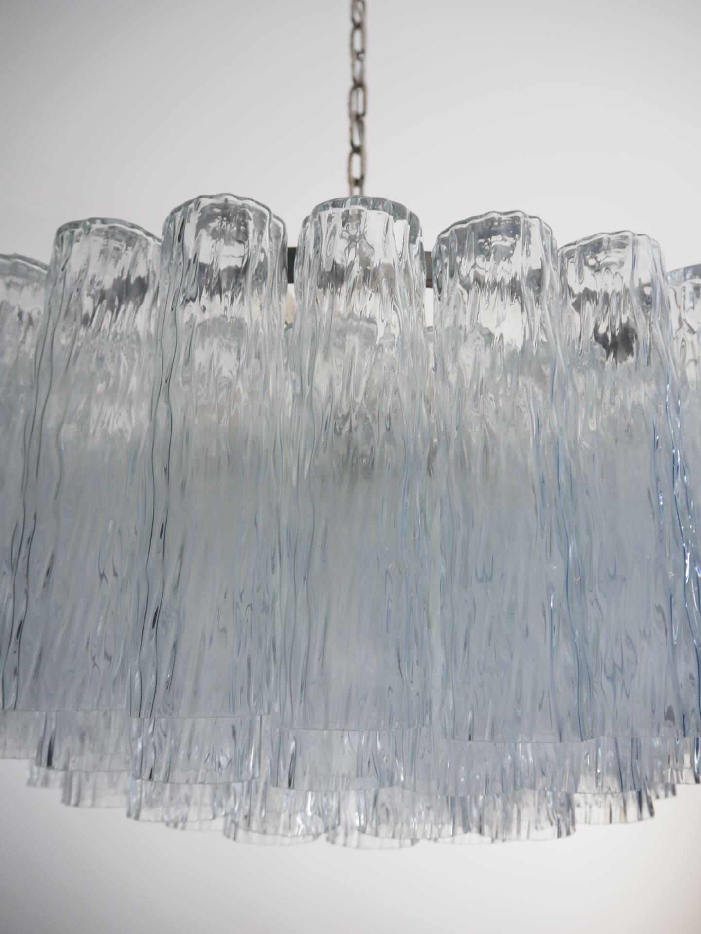 Murano Chandelier – 101 Tuber – Textured – Transparent