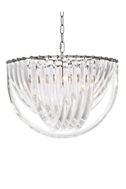 Lucite Loop Chandelier | Murano | OROA TRADE