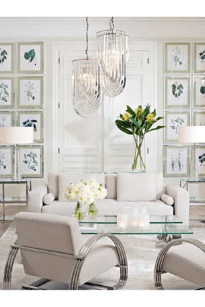 Lucite Loop Chandelier | Murano | OROA TRADE