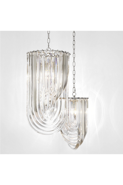 Lucite Loop Chandelier | Murano | OROA TRADE