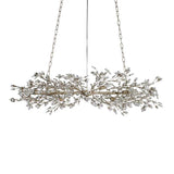 Fiore Crystal Flowers Creative Linear Chandelier 43", 51", 68"