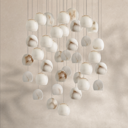 Maeva Round Chandelier 3/7/15/36 Light