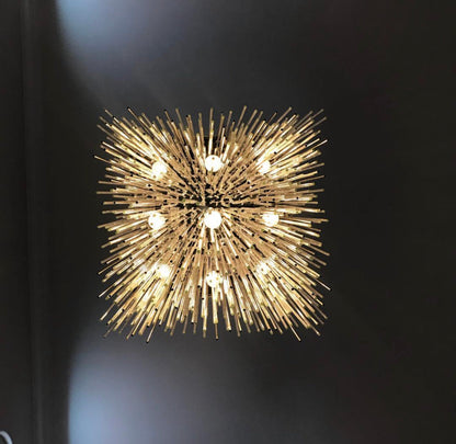 Cascade Glass Rectangular Chandelier 54"