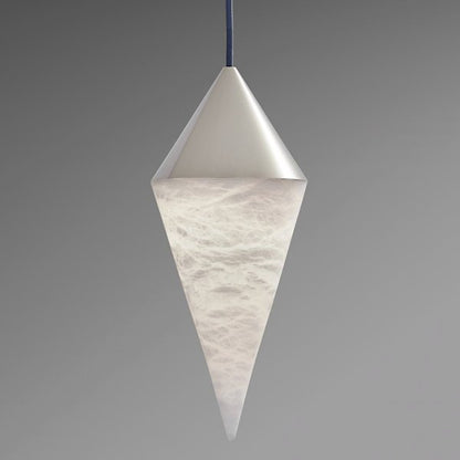 Hannah Alabaster Chandelier, Simple Pendant Light